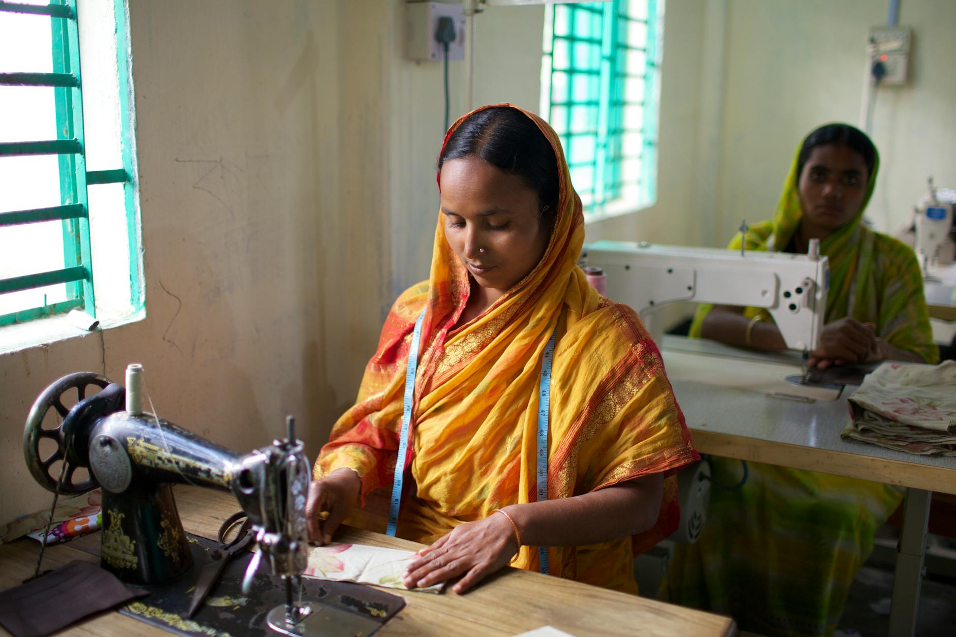 women sewing in a bangladesh garment factory